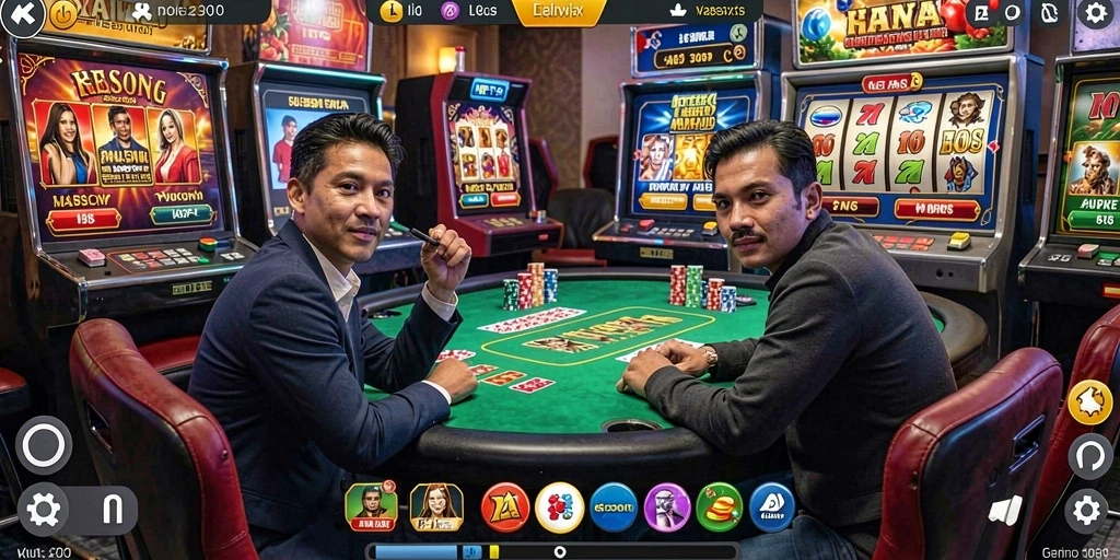 Tampilan grafis yang menawan pada permainan slot.