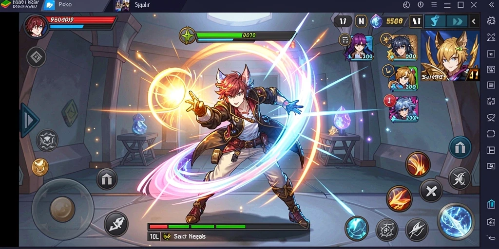 Screenshot menunjukkan grafis yang menawan dan gameplay yang seru.