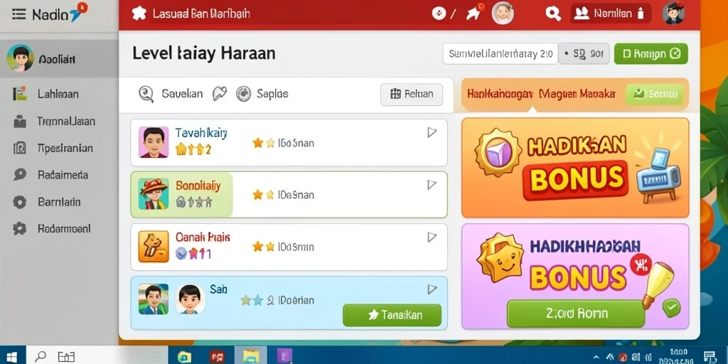 Tampilan antarmuka yang user-friendly.