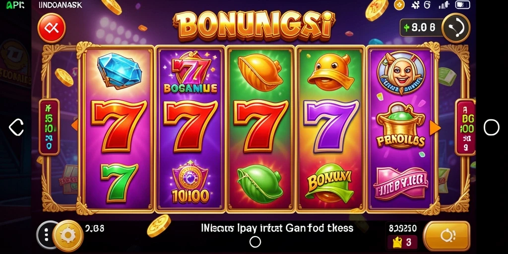 Tampilan menarik dari mesin slot dengan efek visual yang memukau.