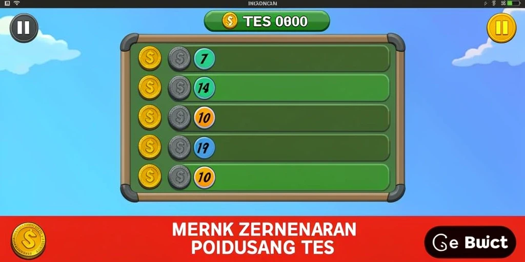 Tampilan mesin slot yang menarik dan berwarna.