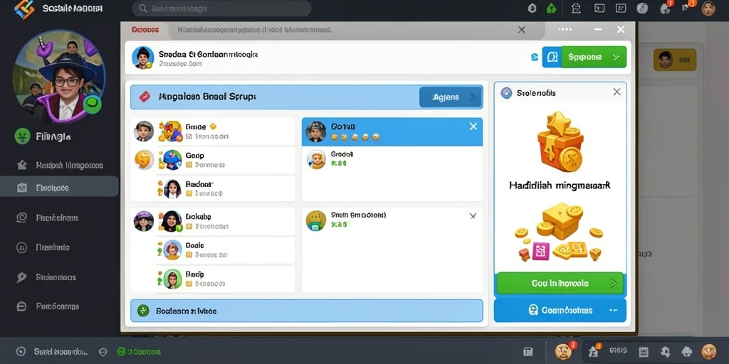 Interface menarik dan mudah digunakan.
