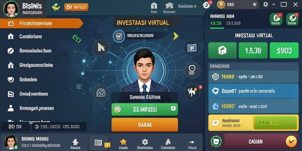 Layar utama permainan dengan pilihan tema slot yang beragam.