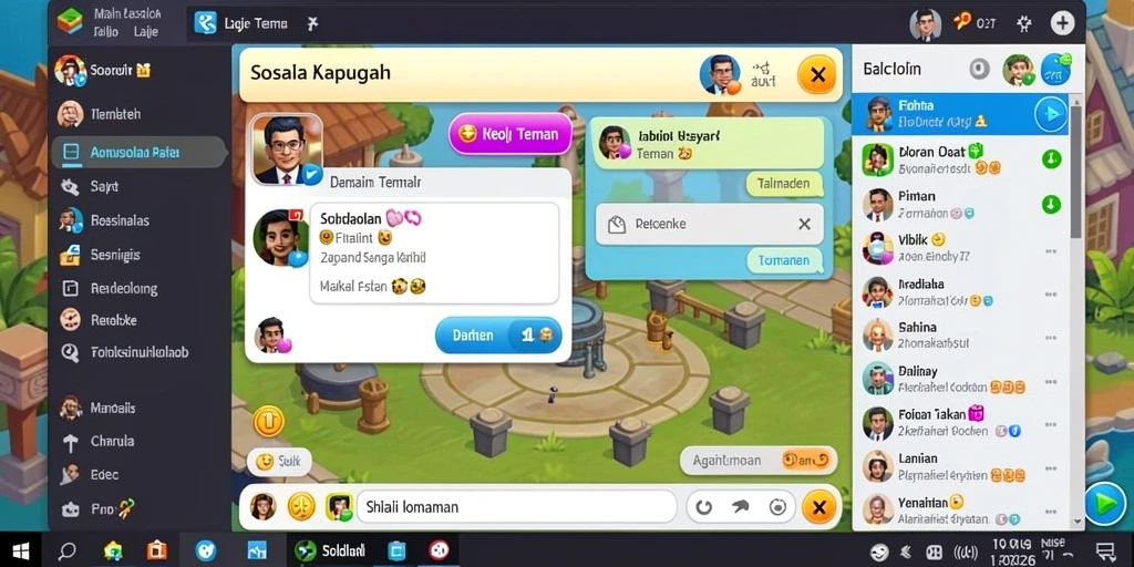 Screenshot menampilkan tampilan utama permainan yang menarik.